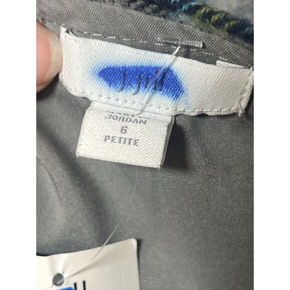 J Jill Skirt 6P Green Plaid Wrap Pencil Straight Y2K Twee Dark Academia      X - Picture 8 of 9